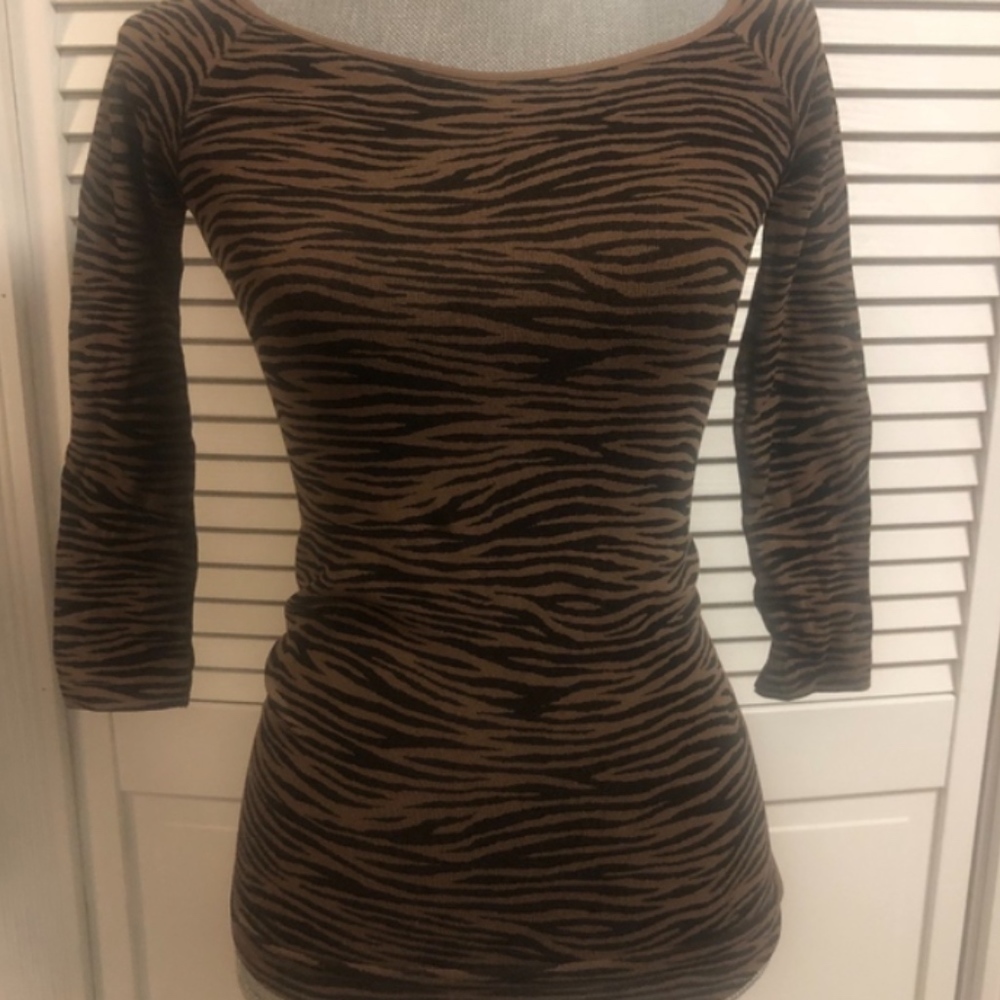 NikiBiki Zebra Print Top